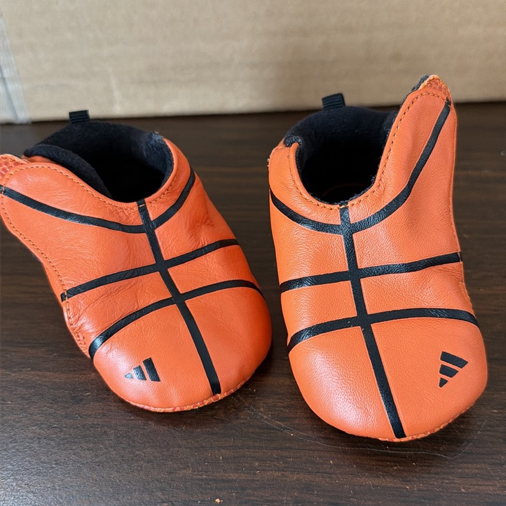 Adidas Crib baby Infant Shoes Leaguers Basketball Size 2K Y2K Vintage leather - Picture 4 of 7